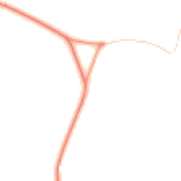 Daytime road noise heatmap for PO8 0AS