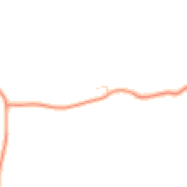 Daytime road noise heatmap for PO8 0BA