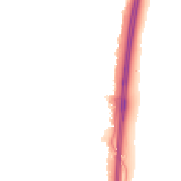 Night-time road noise heatmap for PO8 0DZ