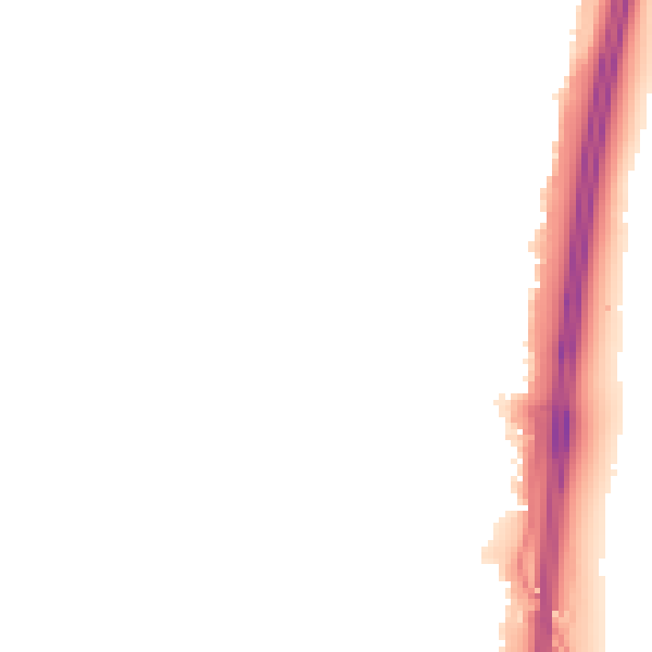 Night-time road noise heatmap for PO8 0HE