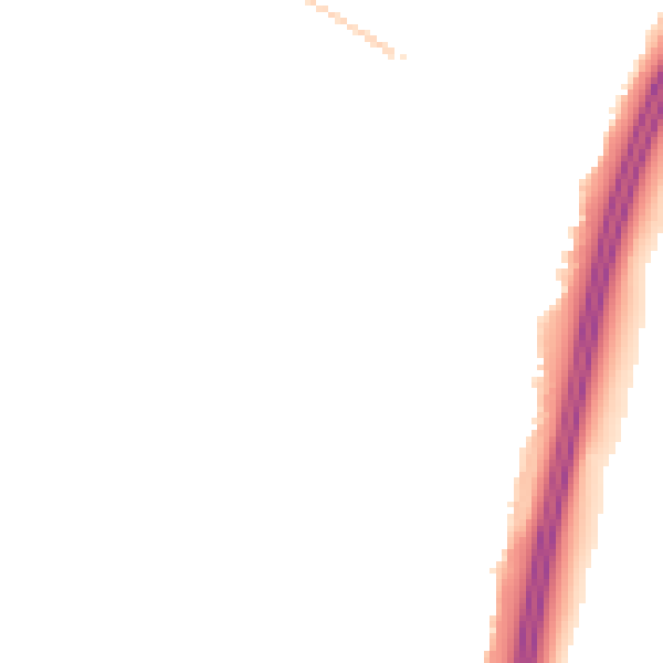 Night-time road noise heatmap for PO8 0NF