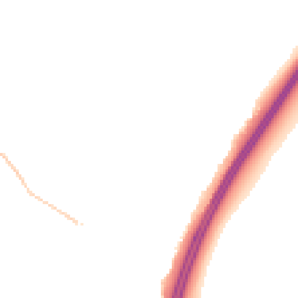 Night-time road noise heatmap for PO8 0UD