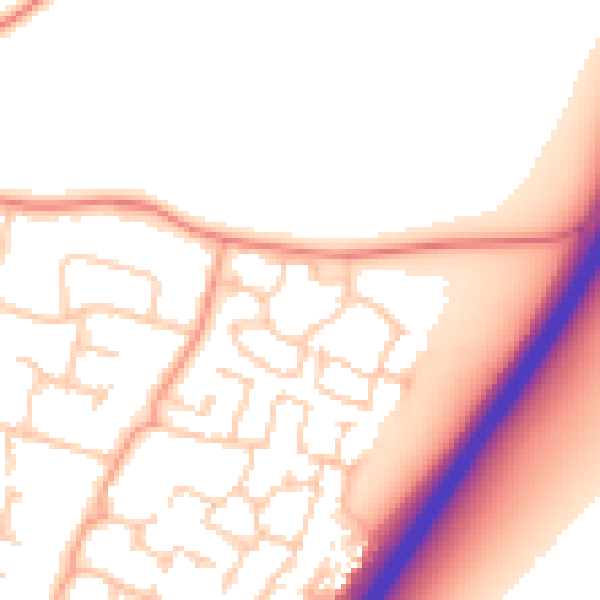 Daytime road noise heatmap for PO8 0WH