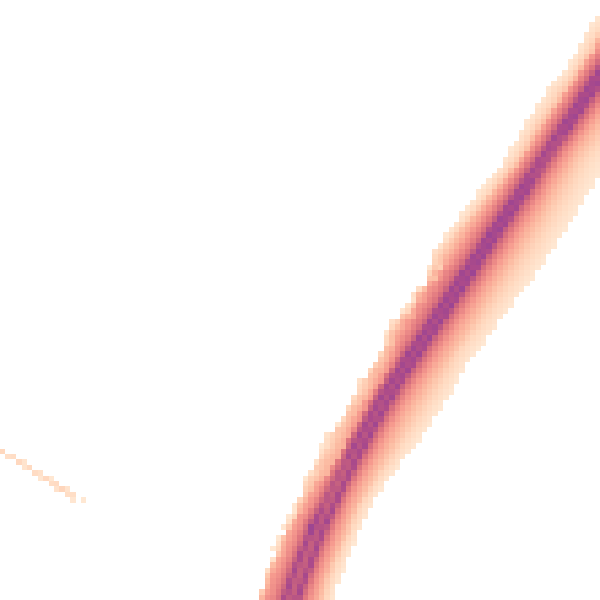 Night-time road noise heatmap for PO8 0ZD