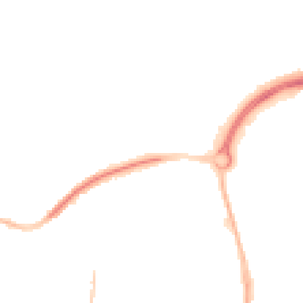 Night-time road noise heatmap for PO9 3BB