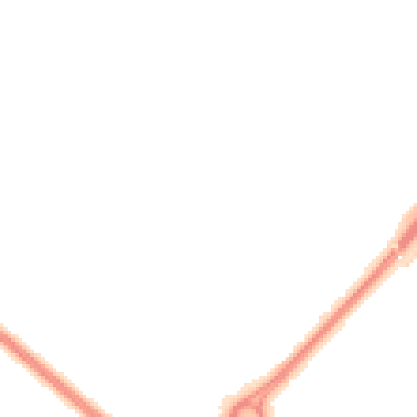 Night-time road noise heatmap for PR1 0PE