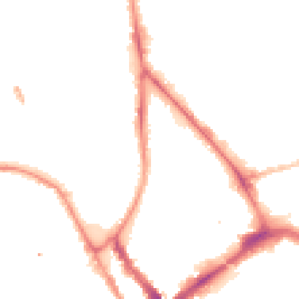 Night-time road noise heatmap for PR1 1JR