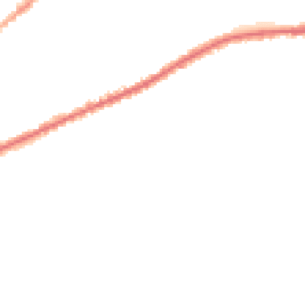 Night-time road noise heatmap for PR1 4QB