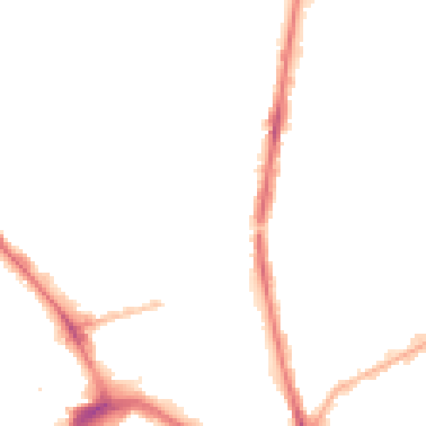 Night-time road noise heatmap for PR1 6LD