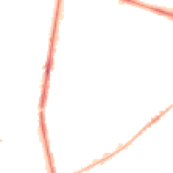 Night-time road noise heatmap for PR1 6TP