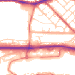 Daytime road noise heatmap for PR2 1AH