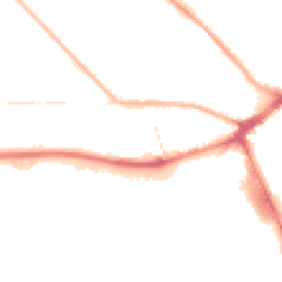 Night-time road noise heatmap for PR2 1AY