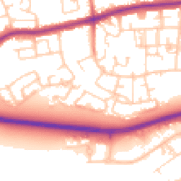 Daytime road noise heatmap for PR2 1BF