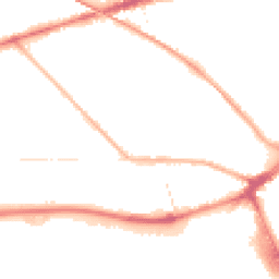 Night-time road noise heatmap for PR2 1BX