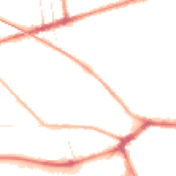 Night-time road noise heatmap for PR2 1BY