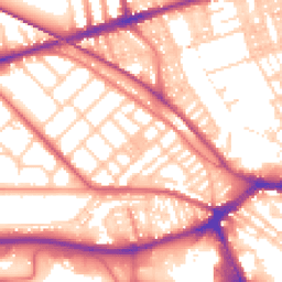 Daytime road noise heatmap for PR2 1DD