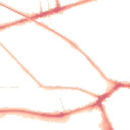 Night-time road noise heatmap for PR2 1DD