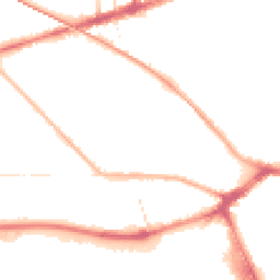 Night-time road noise heatmap for PR2 1DH