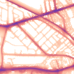 Daytime road noise heatmap for PR2 1DU