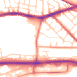 Daytime road noise heatmap for PR2 1HL
