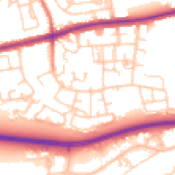 Daytime road noise heatmap for PR2 1PR