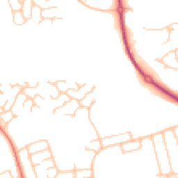 Daytime road noise heatmap for PR2 1XG