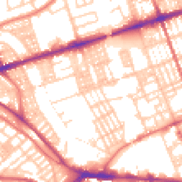 Daytime road noise heatmap for PR2 2BA