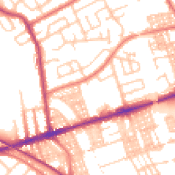 Daytime road noise heatmap for PR2 2ET