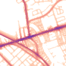 Daytime road noise heatmap for PR2 2LL