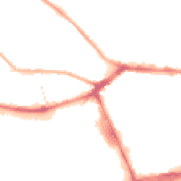 Night-time road noise heatmap for PR2 2NN