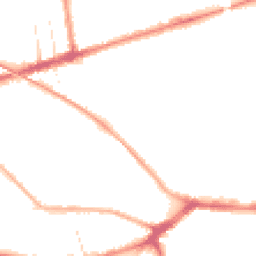 Night-time road noise heatmap for PR2 2SQ