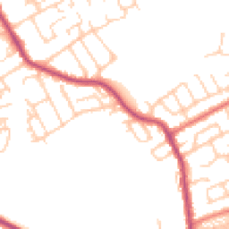 Daytime road noise heatmap for PR2 3TW