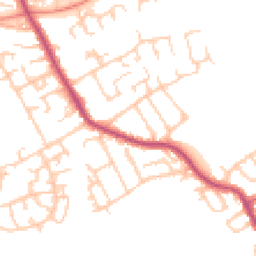 Daytime road noise heatmap for PR2 3TX