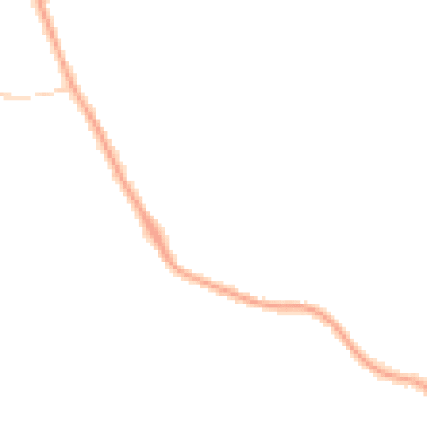 Night-time road noise heatmap for PR2 3WR