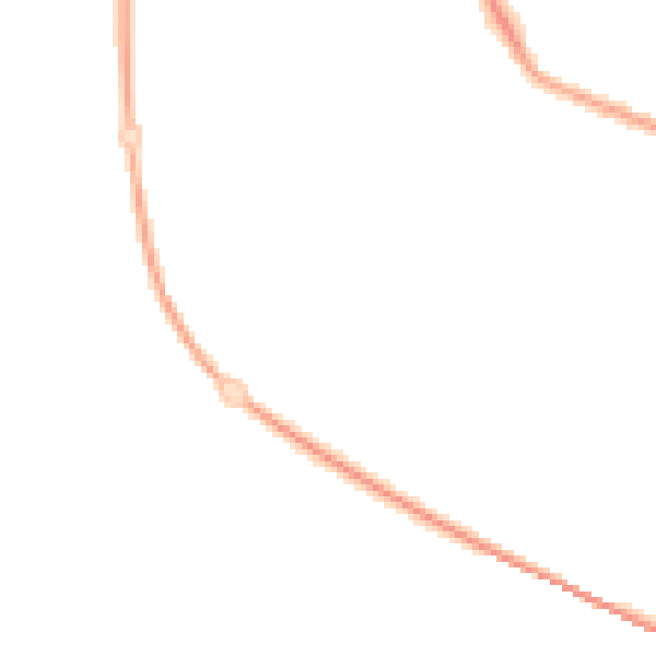 Night-time road noise heatmap for PR2 3YE
