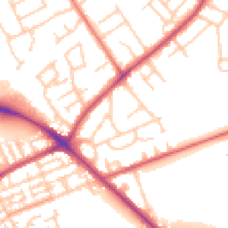Daytime road noise heatmap for PR2 6DR