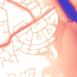 Daytime road noise heatmap for PR2 6HQ