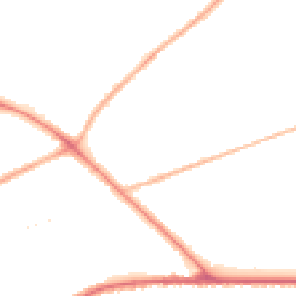 Night-time road noise heatmap for PR2 6PH