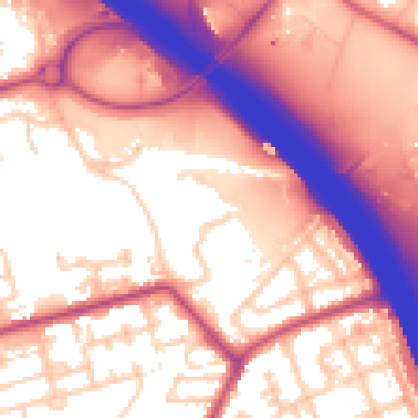 Daytime road noise heatmap for PR2 6SH
