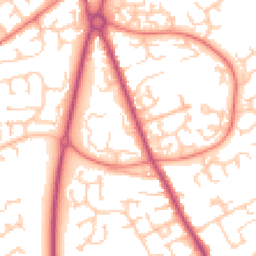 Daytime road noise heatmap for PR2 7AL