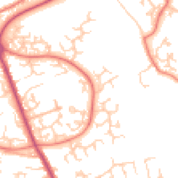 Daytime road noise heatmap for PR2 7EH