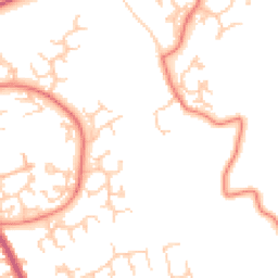 Daytime road noise heatmap for PR2 7FQ