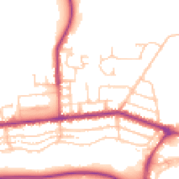 Daytime road noise heatmap for PR2 8EU