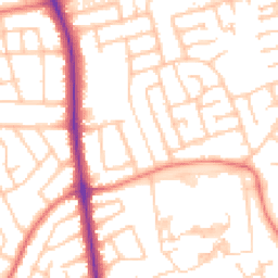 Daytime road noise heatmap for PR2 9SU