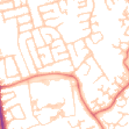 Daytime road noise heatmap for PR2 9TG