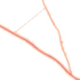 Night-time road noise heatmap for PR3 0EE