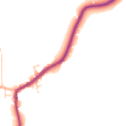 Daytime road noise heatmap for PR3 0LZ