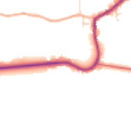Daytime road noise heatmap for PR3 0UA