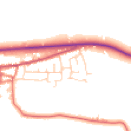 Daytime road noise heatmap for PR3 0XL