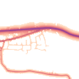 Daytime road noise heatmap for PR3 0XY